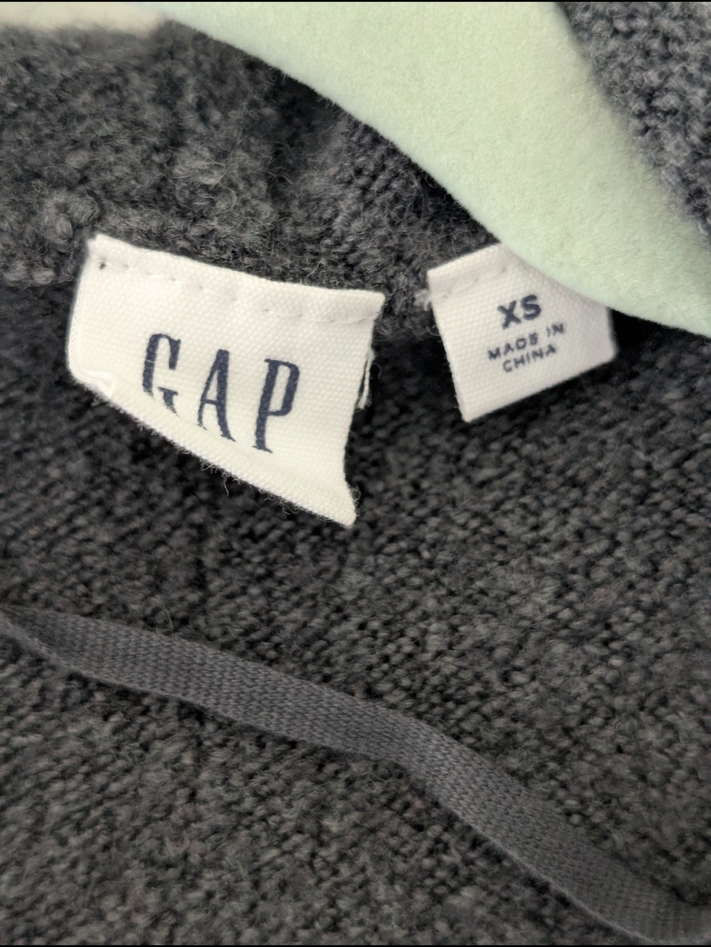GAP Dark Charcoal Hooded Belted Cardigan - Picture 2 of 3